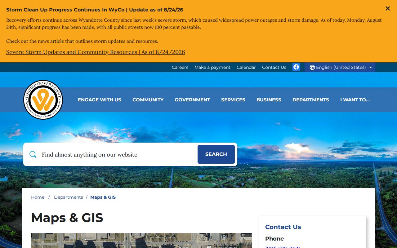Kansas City residents directory Maps and GIS access