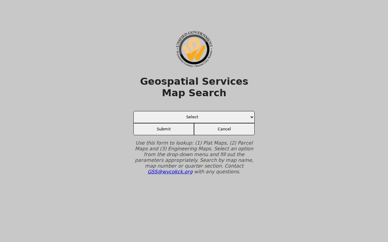 Kansas City plat parcel and engineering map search